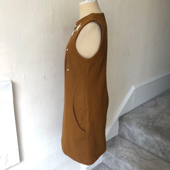 Anthropologie Mignon Doo Wool Starry Shift Dress - Picture 5 of 9